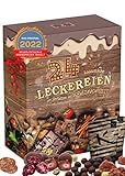 Leckereien Adventskalender mit vielen Knabberein I Genuss Knusper Weihnachtskalender I Nascherein Adventszeit I Feinkost Geschenkidee I Süßigkeiten Adventskalender