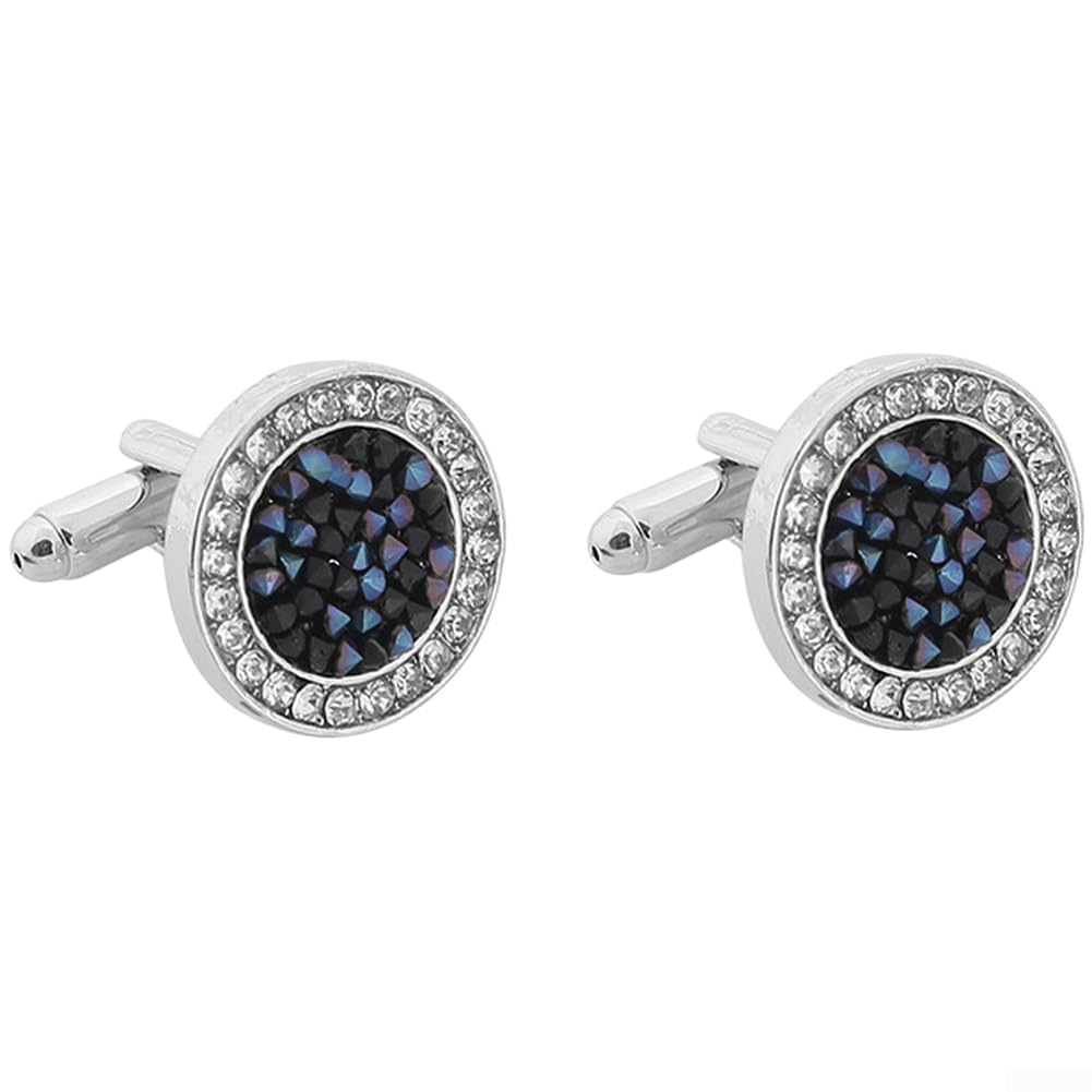 Aleación Zinc Cristales Negros 1.7cm Duraderos Aleación Zinc(Blue)