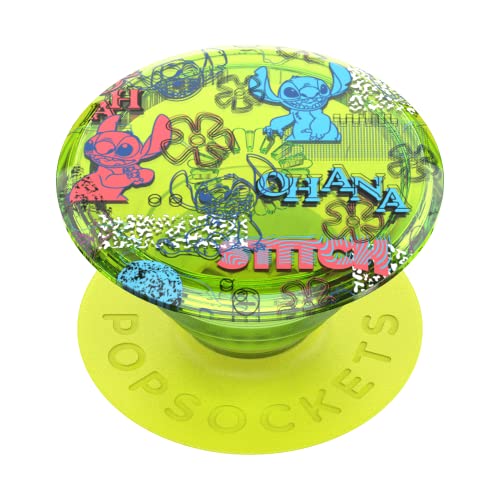Image of PopSockets Adhesive Phone Grip, Holder, Phone Stand, Disney Lilo & Stitch - Neon Stitch