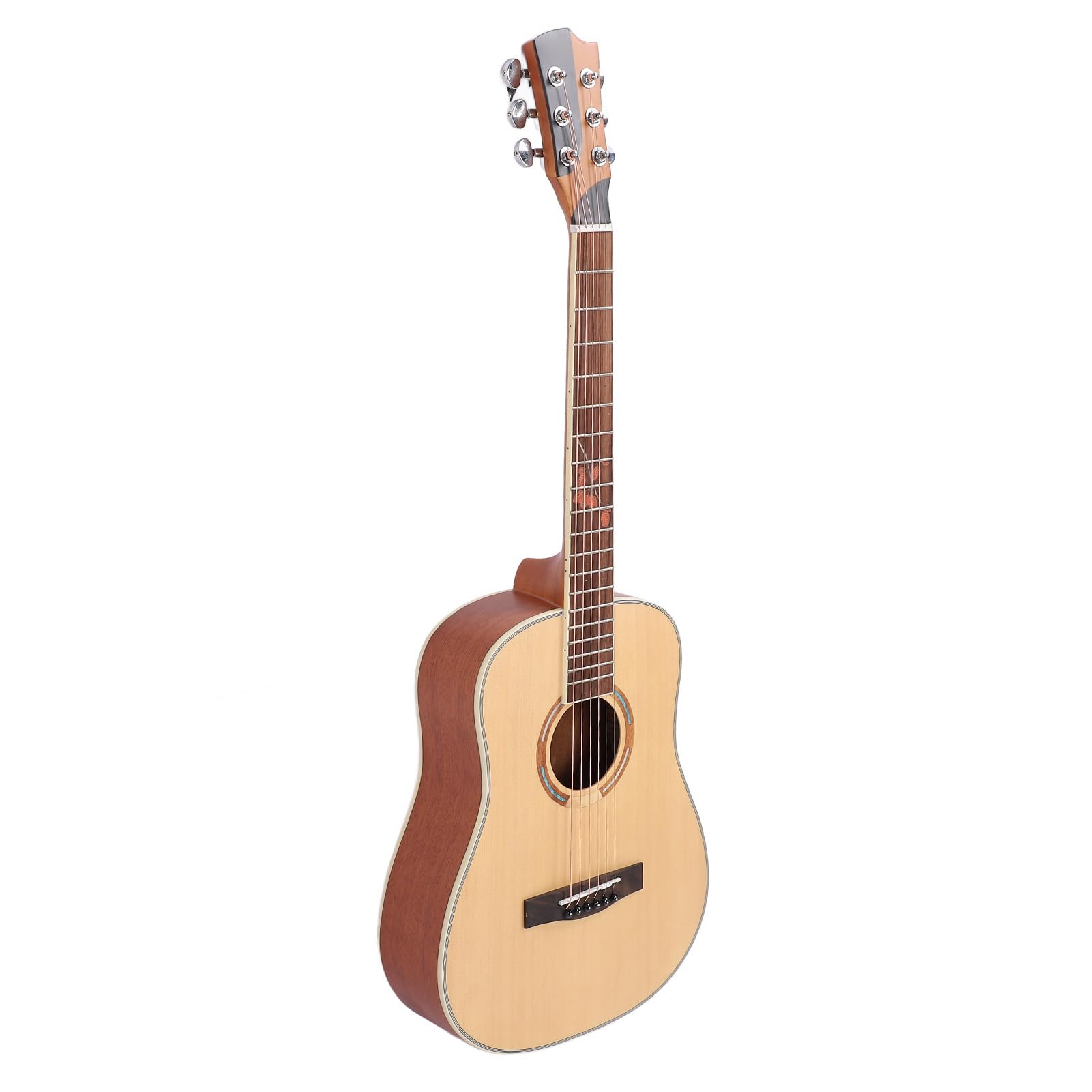Chitarra, Strumento Musicale Portatile per Chitarra Folk da 34 Pollici a 6 Corde per Principianti