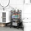 Amazon.com: EasyPAG Rolling File Cart Metal File Organizer Storage Cart ...