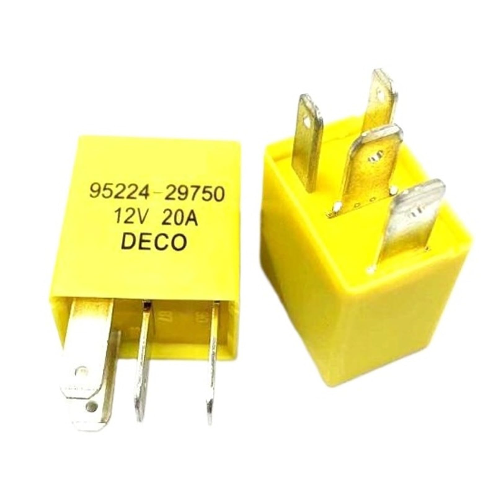Relais 12V 95224-29750 anti-surchauffe 4 broches 20A pour circuits automobiles stables