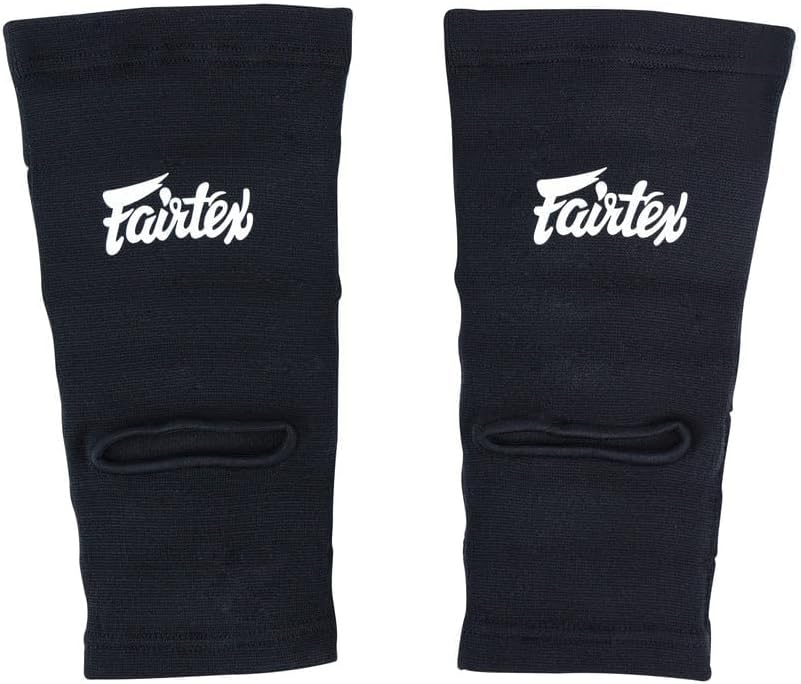 Fairtex AS2 Padded Ankle Support – Extra Cushioning for Muay Thai, Kickboxing, and MMA Training – Shock-Reducing Design, Breathable Fabric – Sleek Black