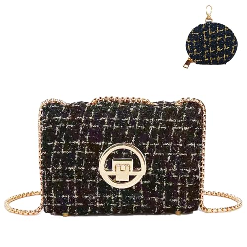 Small Shoulder Bag for Women Trendy Ladies Crossbody Bag with Chain Designer Purses Handbag Clutch Evening Bags
