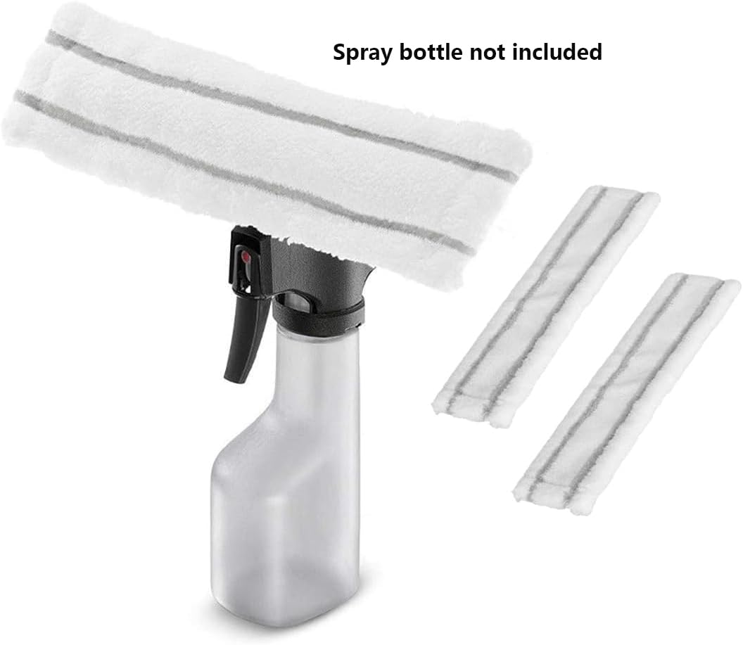 2 panni per finestre Karcher WV1 Macchina per la pulizia delle finestre Mop Spray Pot Wiping Spray Bottle Glass Cleaner Pads