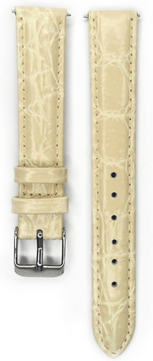 MJMT06 12mm 14mm 16mm 18mm 20mm Leather Watch Band Pink Beige Blue Watchband Genuine Strap Stainless Steel Buckle