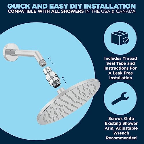 Hammerhead Showers SWIVEL-CH ® All Metal Shower Head Swivel Ball Adapter, Chrome | Adjustable Pivot Ball To Adjust Showerhead Angle thumb #4