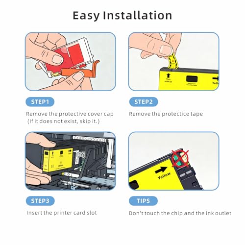 Image of 950XL 951XL Combo Pack Compatible for HP 950 951 Ink Cartridges Combo Pack Work with OfficeJet Pro 8600 8610 8620 8100 8630 8660 8640 8615, 4 Pack