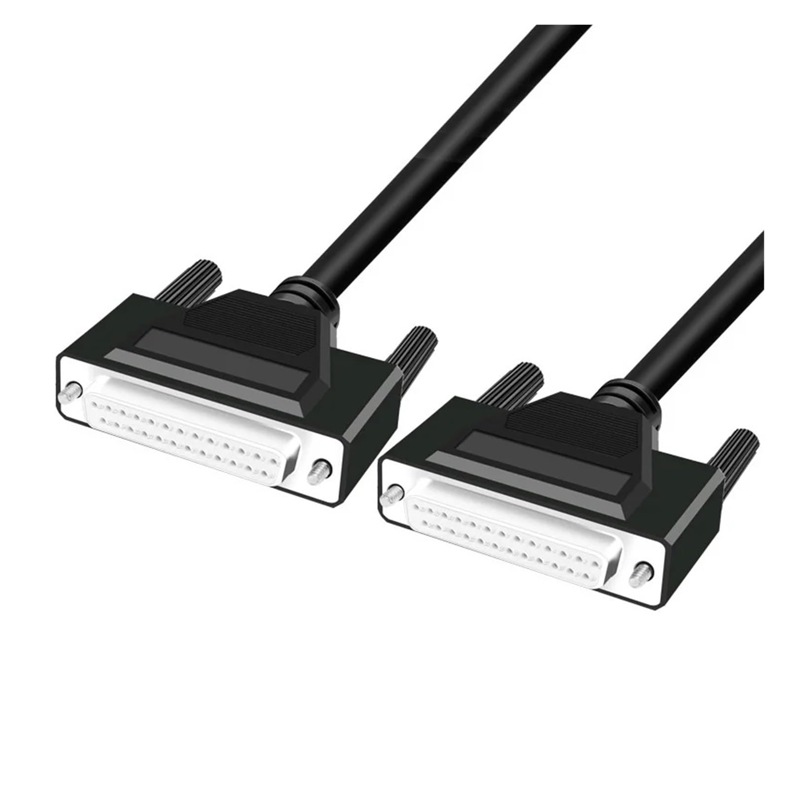 Cable de transmisión de datos de puerto paralelo DB25 de doble blindaje, macho a hembra, 25 pines, conector de cobre puro for impresión de computadora, 0,5 m(Female to Female,1M)