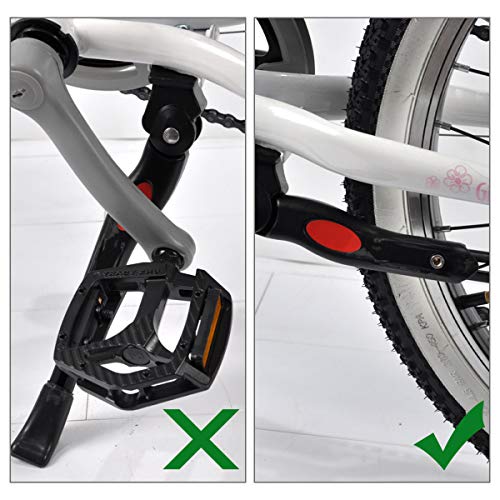 Bike Kickstand 16 18 Inch Kickstand For Kids Bike Adjustable Aluminium Alloy Bicycle Kickstand Center Mount Kick Stand For Mountain Bike Road Bmx Mtb Bicycle 16" 18" #TOP3