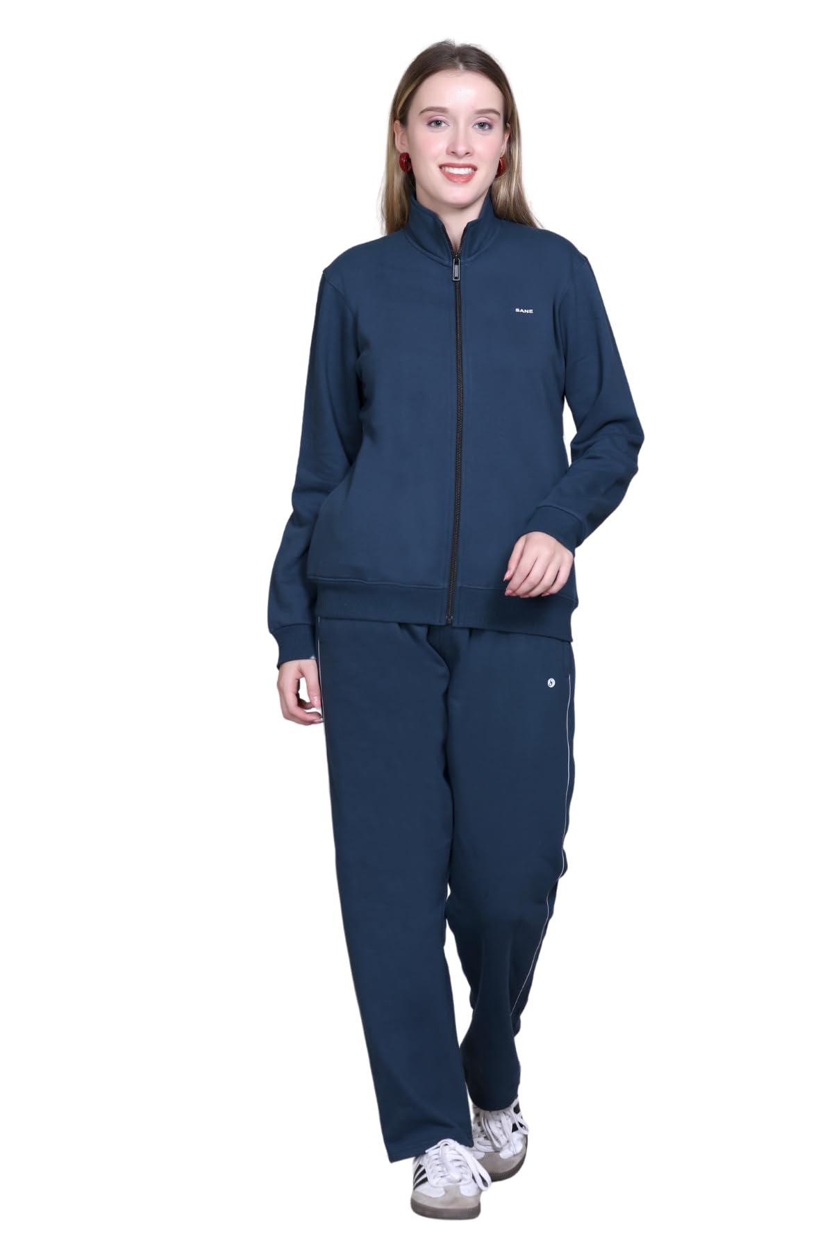 sane originals Winter Fleece Tracksuit with Zip for Women || Full Zip Sweatshirt and Pajama Set for Women || Co-ord Set for Ladies-picture-31