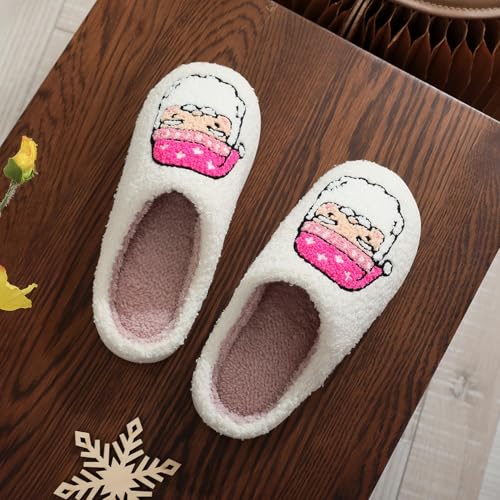 Image of Slippers for Women Men Fuzzy Memory Foam Slipper Fluffy Winter Soft Warm Slip On House Shoes