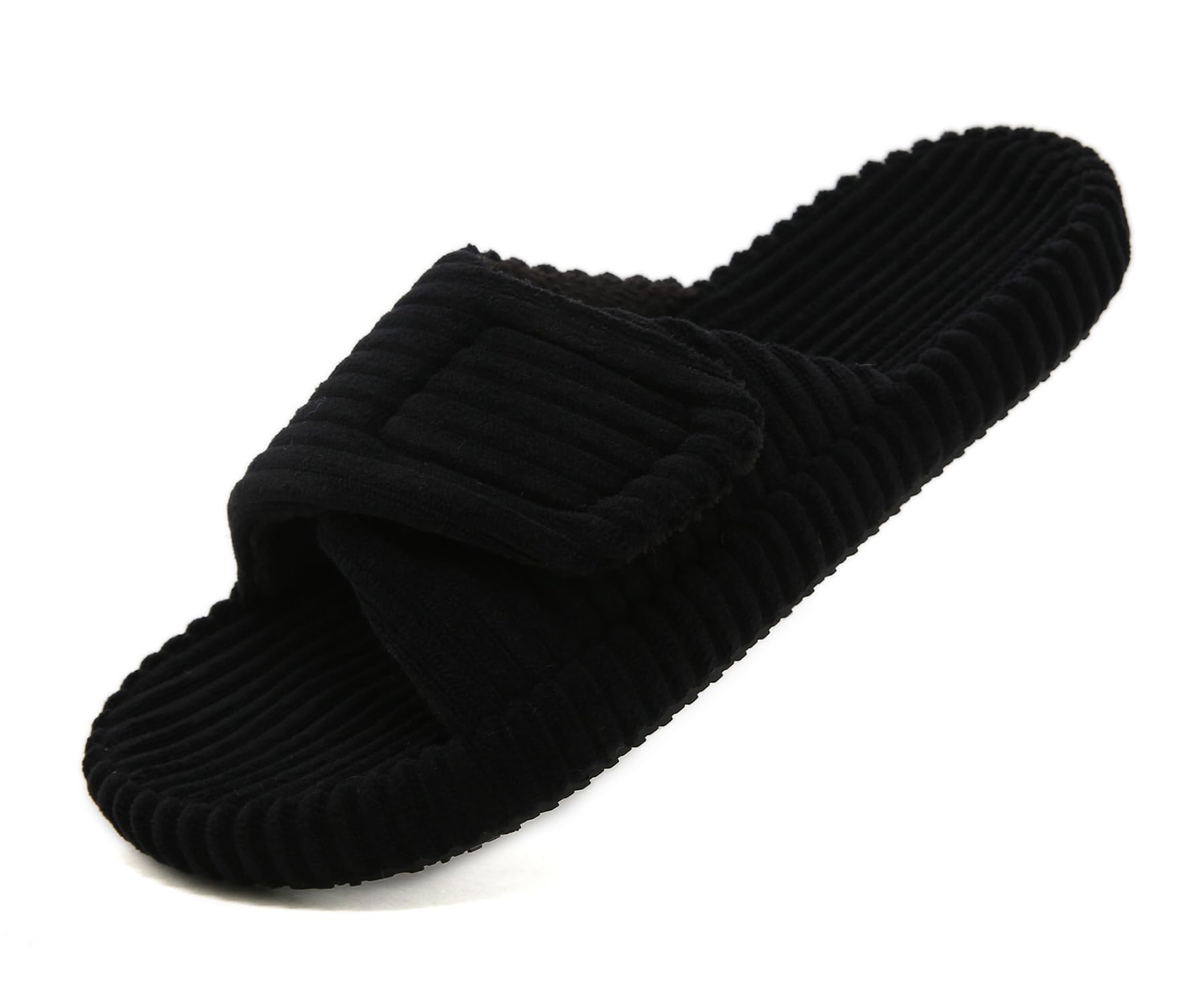 Meik Mangni Damen Hausschuhe mit Arch Support Verstellbare Pantoffeln Frauen Memory Foam und Offene Zehen Rutschfeste Bequeme Slippers für Drinnen und Draußen,Gr.36-43 EU