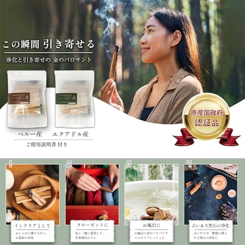 六識堂 金のパロサントスティック 10本セット