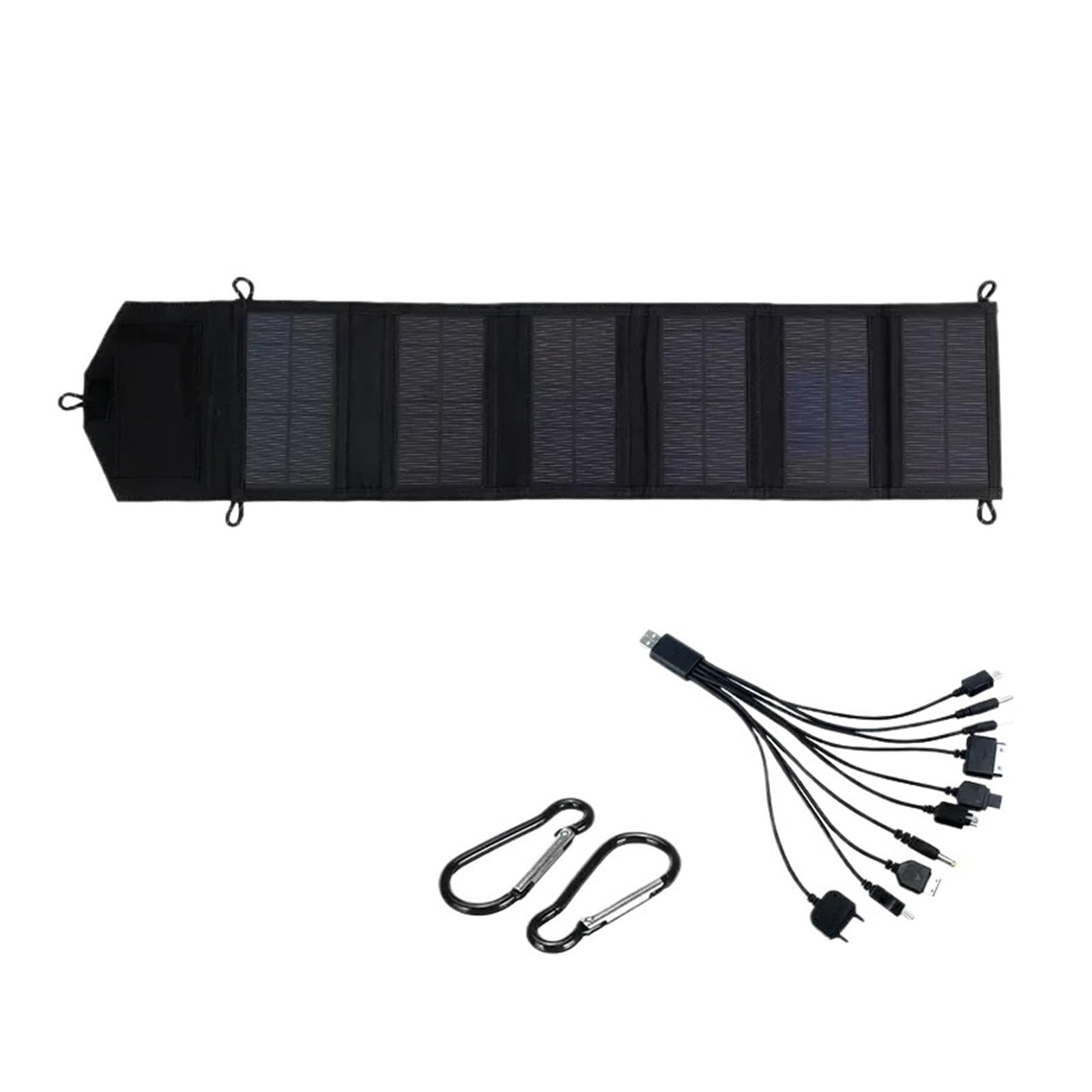 Alimentatore Mobile For Pannello Solare Pieghevole | Caricatore portatile for pannelli solari 6 volte USB 5V DC