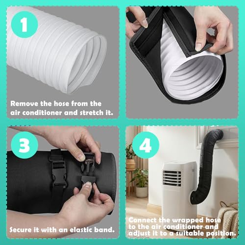 Isolant tuyau climatisation diametre 13-15 cm anti condensation durable - 7