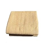 Shade Cloth 90% Sun Block for Hof/Garten Pflanzen/Terrasse/Autos Ineinander greifen-Netz atmungsaktiv mit Tüllen Sonnenschutz Nets, Beige, 1.1mX1m (Size : 1.1x1Meter)