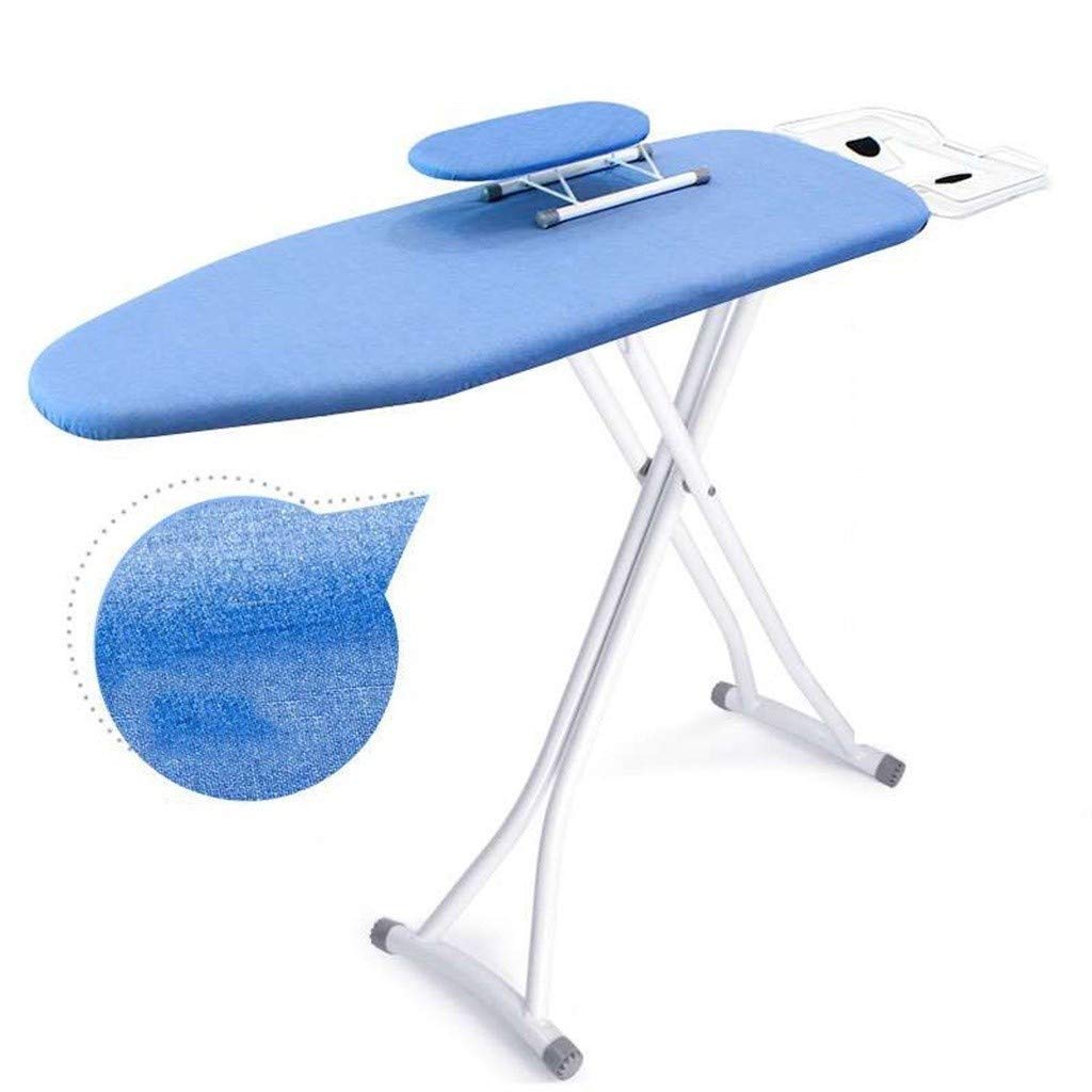 Colored Ironing Board, Reinforce Lengthen Ironing Board Indoor Metal Ironing Table, With Small Sleeve Board 110 * 31 * 85CM (Color : Gray, Size : 110 * 31 * 85CM)
