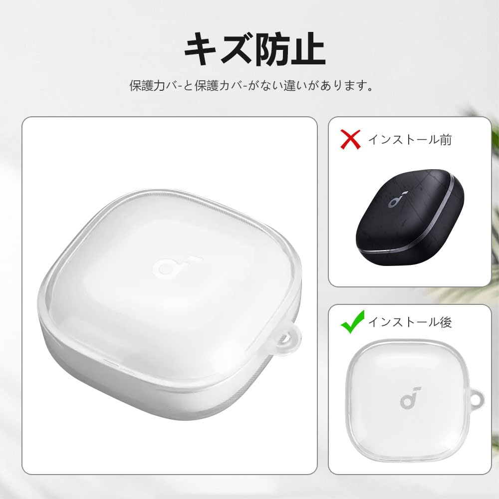 Soundcore Liberty 5 ワイヤレスイヤホン　クリアケース Amazon | For Anker Soundcore Liberty 5 ケース【LAZIRO