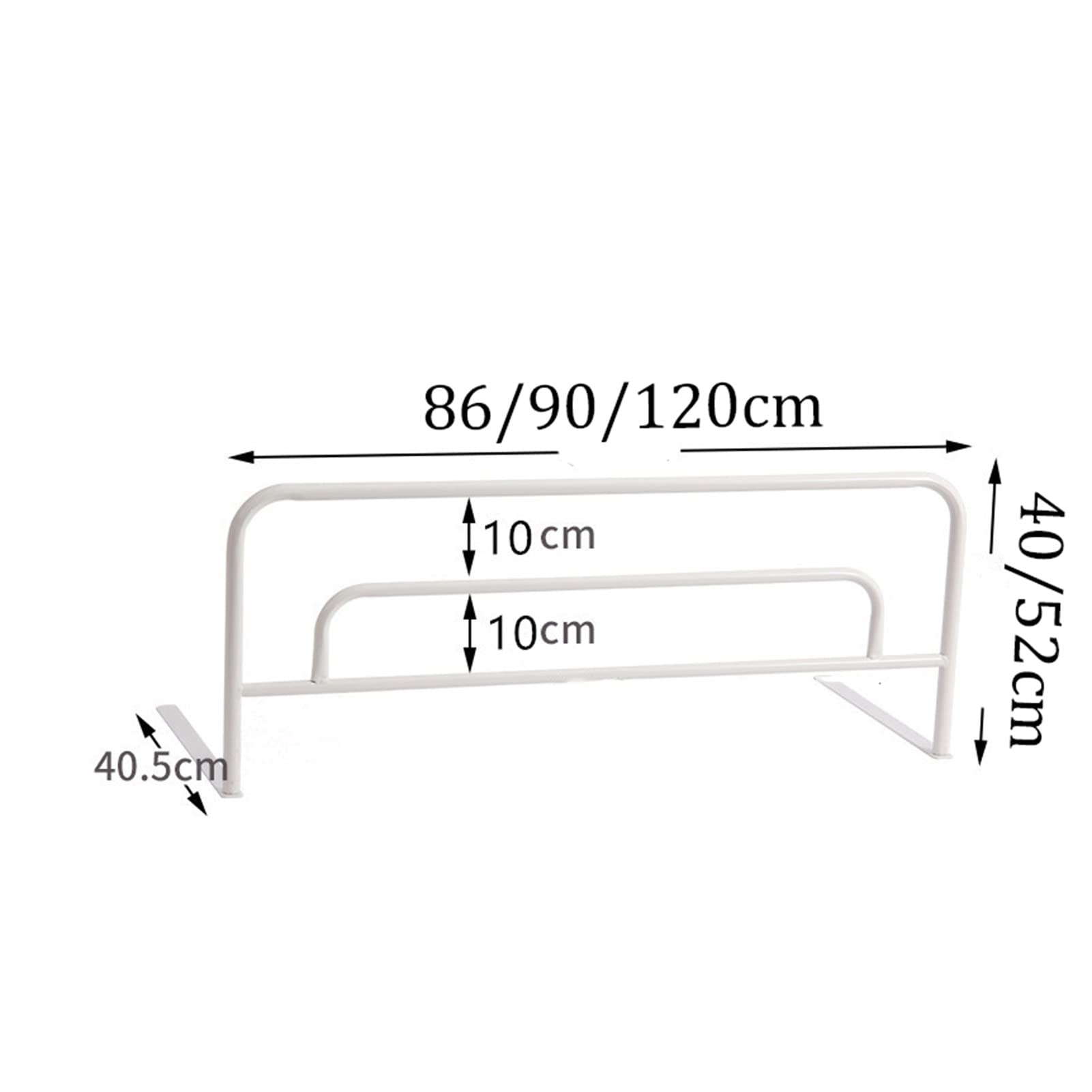 Binari medici per letto per anziani, maniglia per guida di assistenza al letto, maniglia di sicurezza per letto, barra di sostegno in piedi con protezione anticaduta (dimensioni: 90 x 52 x 40,5 cm)
