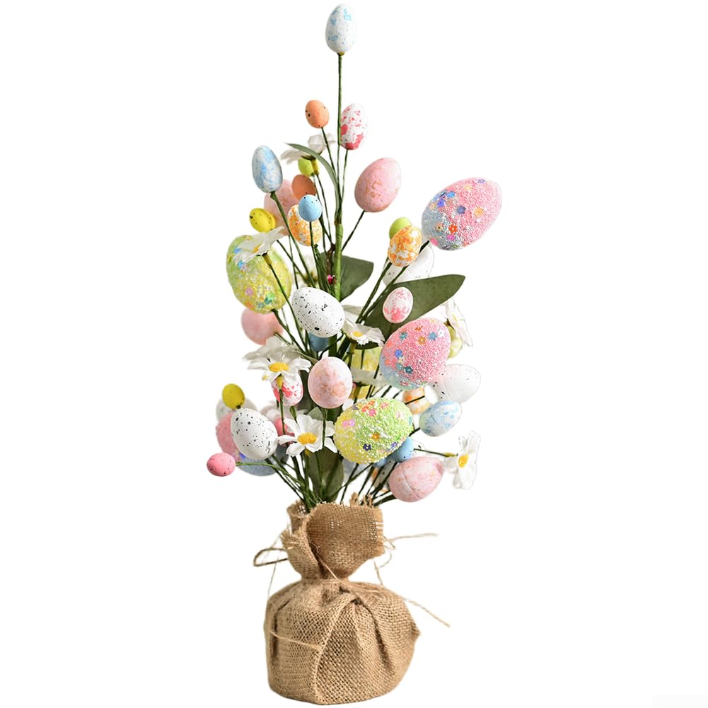 Ramo Uova per pasqua Artificiale 40cm Colorato per decorazione