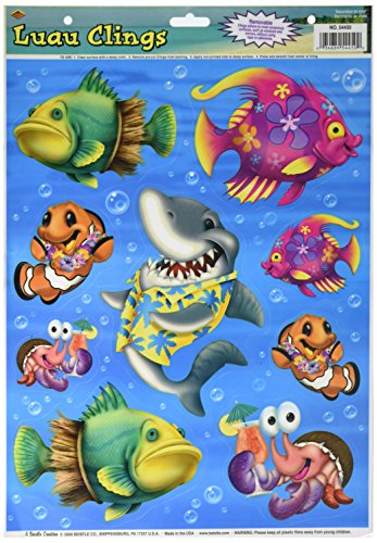 Luau Clings Party Accessory (1 count) (9/Sh)