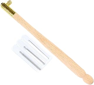 かぎ針セット 手編み用かぎ針キット クロッシェニードル | 木製ハンドル ビーズ細工ツール 手工芸道具 | 刺繍ビーズ針,スパンコール縫い 布クラフト 大人 友達 母親 祖母 手作り愛好者向け