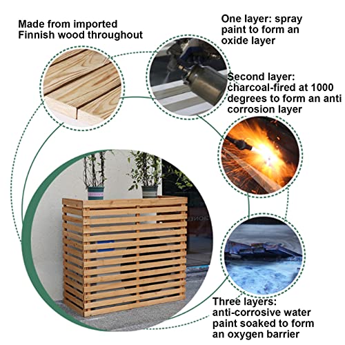 Clôture pour cacher le climatiseur extérieur et embellir votre terrasse - 5