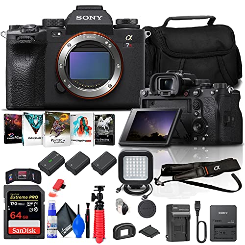 ソニー SONY ミラーレス一眼カメラ α7R IIIA (ボディ) (ILCE7RM3A/B) + メモリーカード 64GB + Corel Photoソフトウェア + ケース + NP-FZ100互換バッテリー 2個 + 外部充電器 + カードリーダー + その他