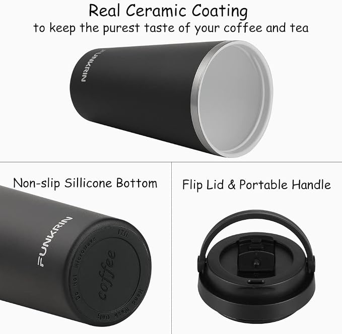 Mug aislado Funkrin con revestimiento cerámico 16oz miniatura 3