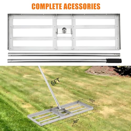 Rastrillo Nivelador de Césped 48"×10" Acero Inoxidable miniatura 6