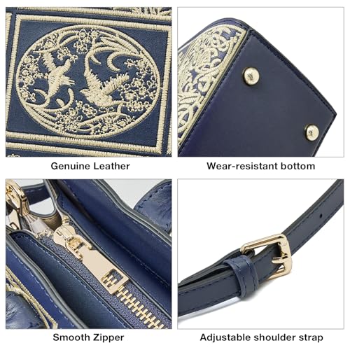 Image of FOXLOVER Medium Tote Bag for Women Designer Vintage Satchel Handbags Top-handle Purses