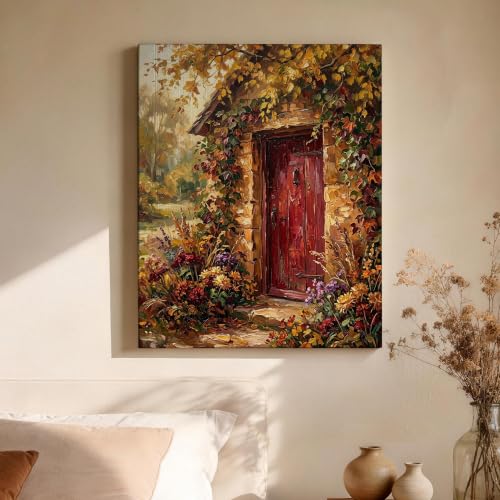 Lienzo decorativo otoñal para dar un toque rústico y cálido a tu dormitorio 4