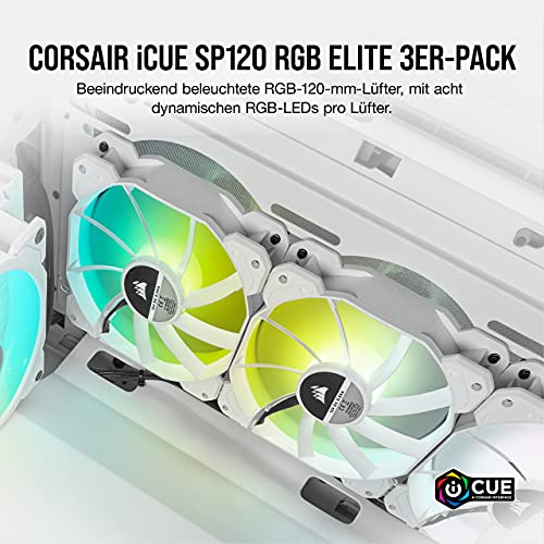 Corsair iCUE SP120 RGB ELITE Lüfter für PC-Gehäuse und Kühlung