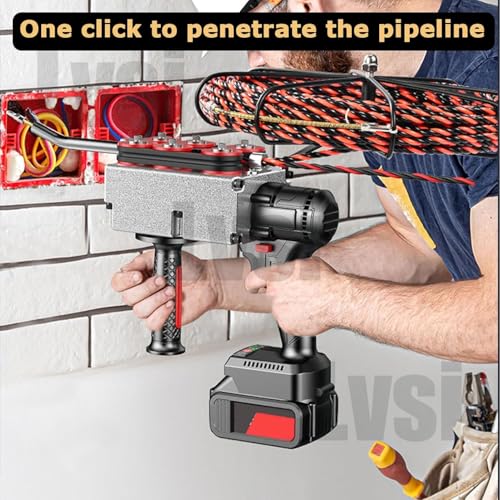 Extractor de cables eléctrico inalámbrico con fuerza de avance guiado 4