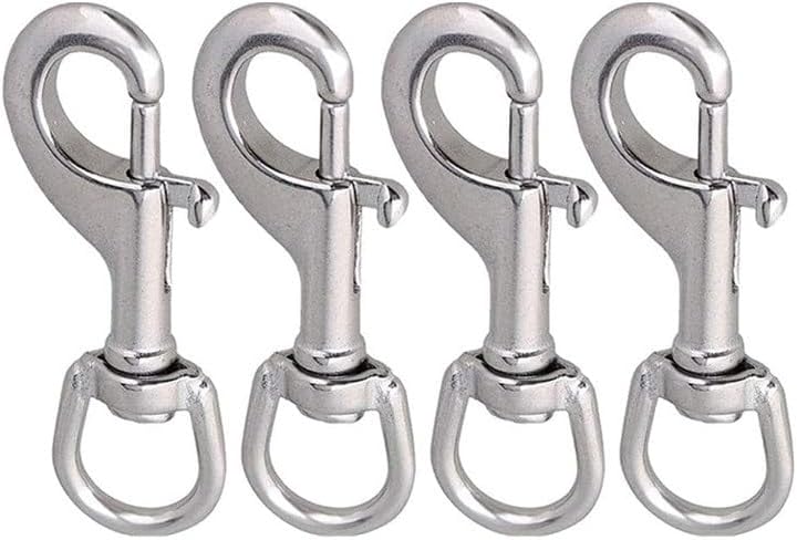 Motocicleta Parts Stainless Steel Swivel-Eye Bolt Snap Hook Size 64mm(4PSC)