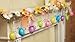 Glittered Easter Egg Lighted Garland Decoration Springtime Bunny Eggs LED Lights Table Fireplace Mantle Doorway Window Tree Decor Accent Whimsical Spring Flowers Ribbon Berries Glitter Colorful Pastel Decor