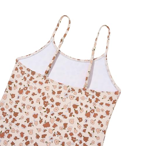 Image of Zando Girls Bathing Suit Size 2-10 Years - Cute Toddler Swimsuit Girl Adjustable One Piece Swimwear for Summer Beach Wear