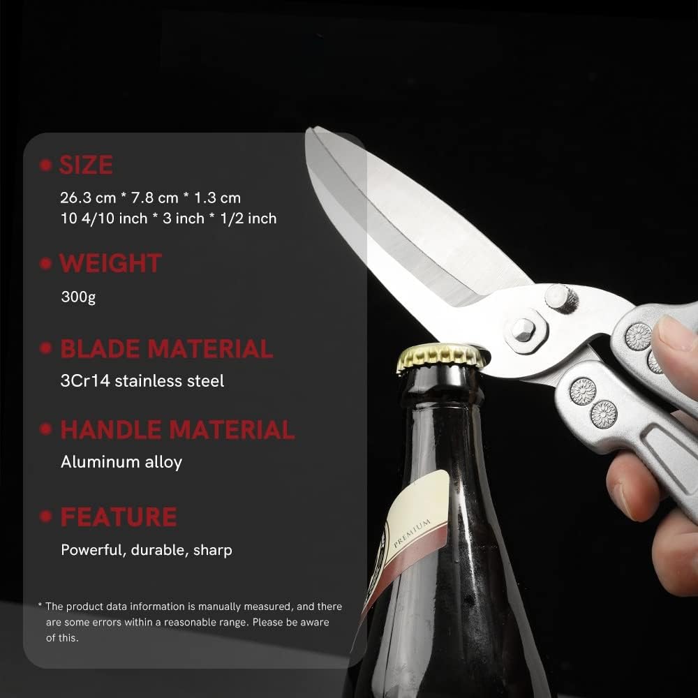 Kitchen Scissors Multifunctional Heavy-Duty Kitchen Scissors Strong Stainless Steel Knife Scissors Removable Chicken Bone Shears