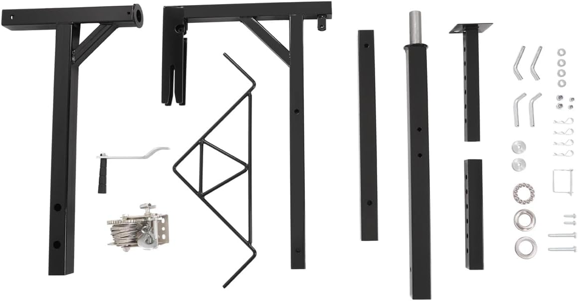 600lb Truck Hitch Game Hunting Hoist w/Winch-360 Swivel 2" Hitch Receiver