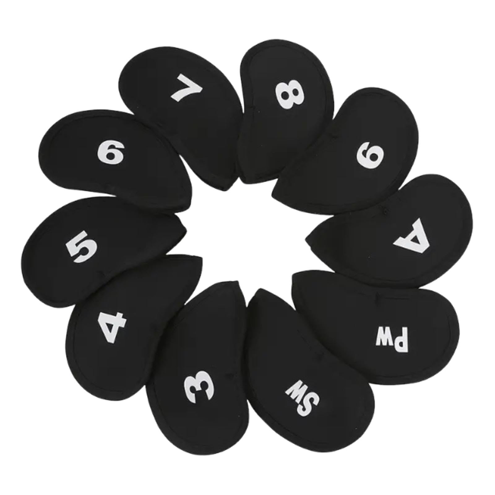 Baoblaze Set di 10 Copri-Testa per Mazze da Golf in Neoprene