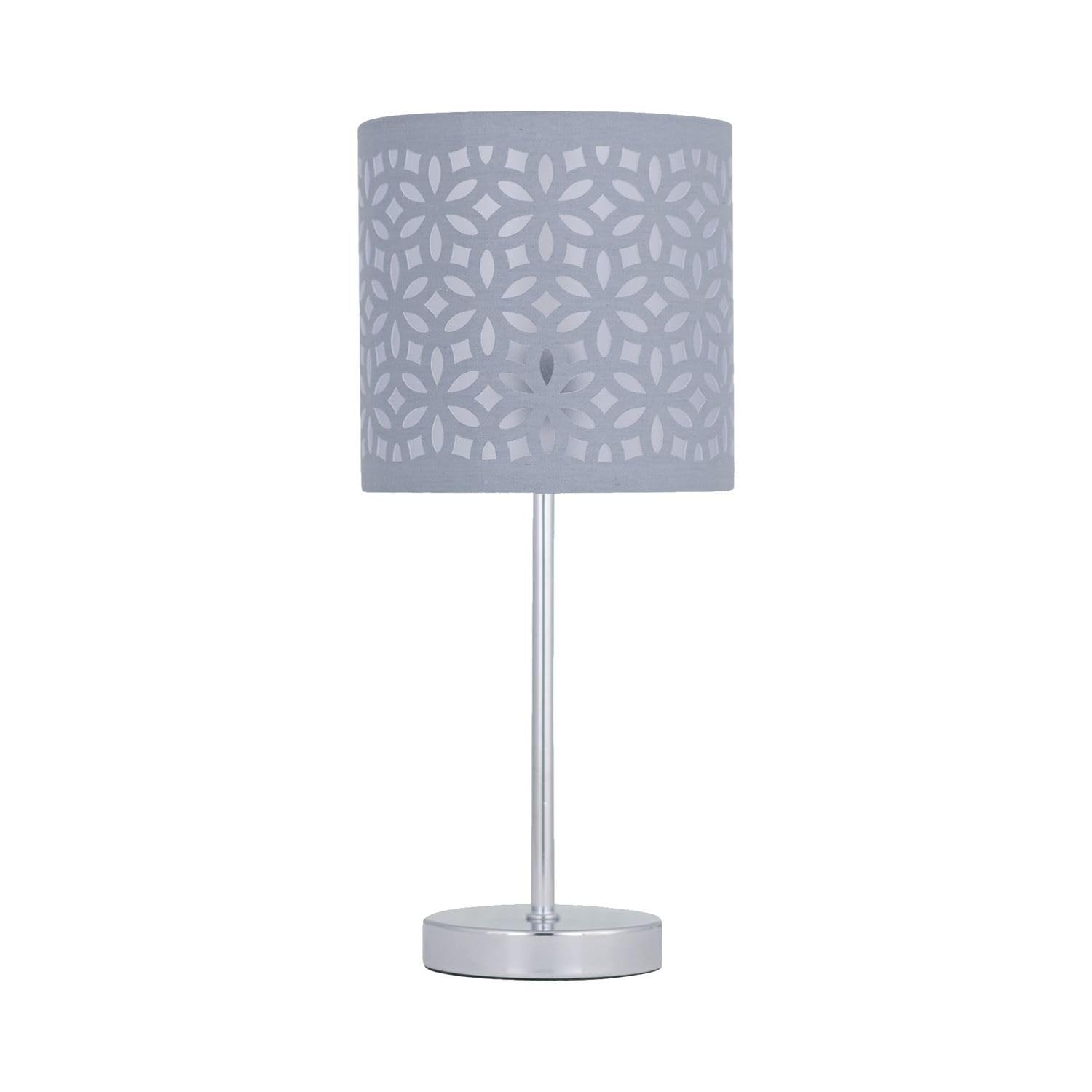 First Choice Lighting Table Lamp 33cm Silver Touch Operated