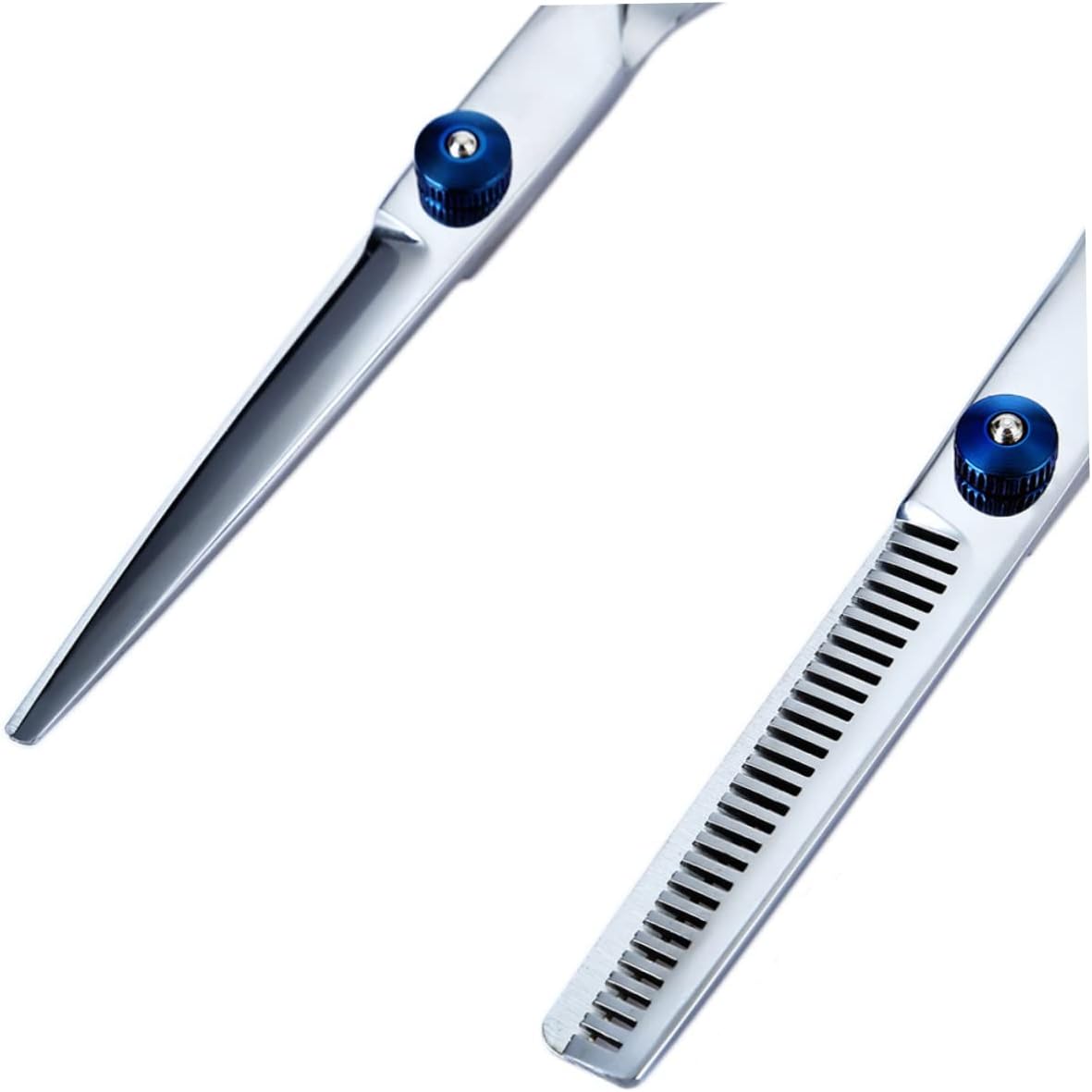 CALLARON Hair Cut Kit Barber Scissors Teeth Cut Straight Comb Storage Bag Clip Hairdressing Scissors Stainless Steel for Salon Home