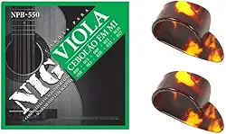 Kit Encordoamento para Viola Caipira Cebolão Mi NPB-550 com dedeira