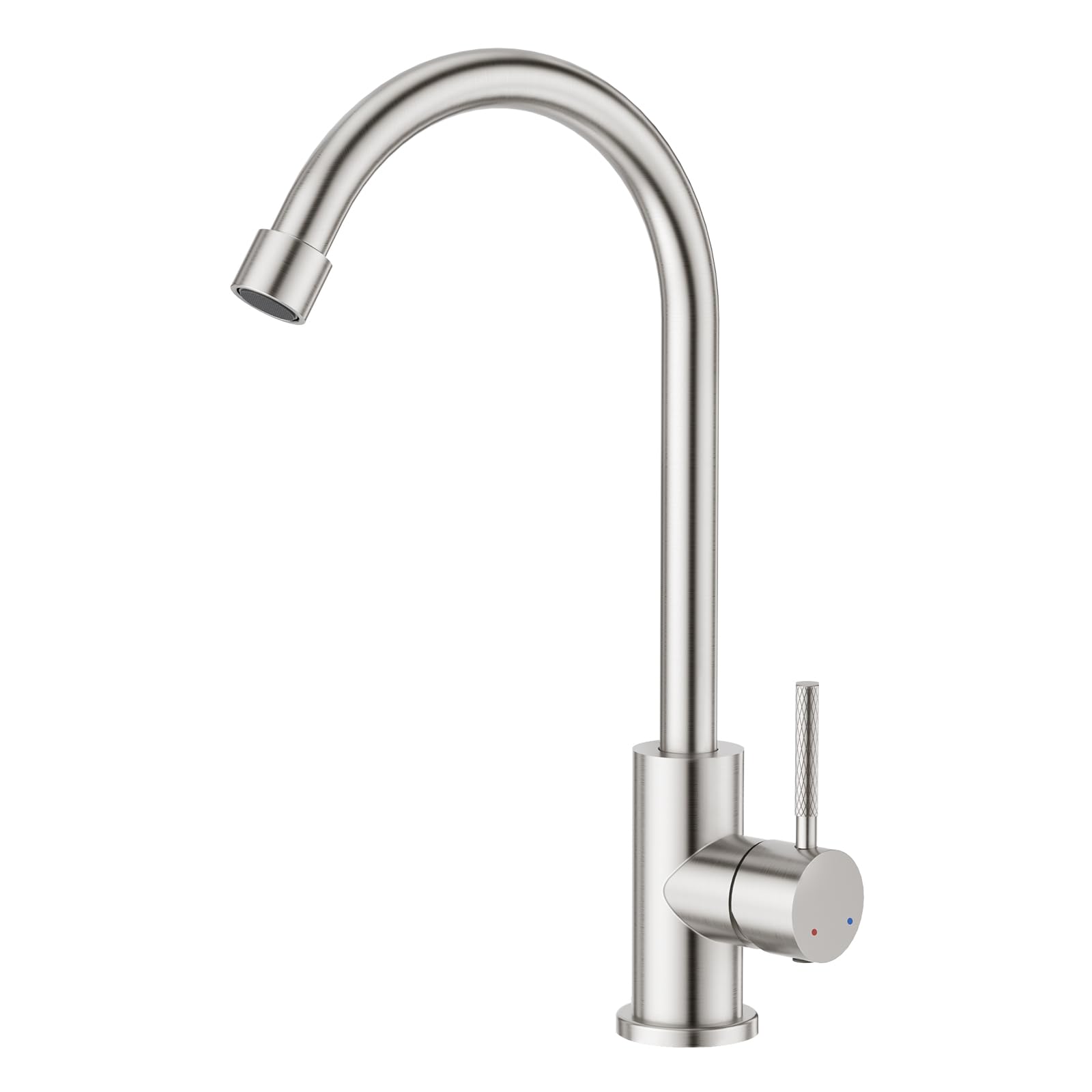 Mélangeur cuisine Faustina pour évier moderne avec bec orientable en acier