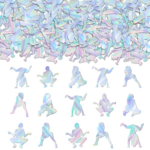 Sursurprise 200Pcs Twerk Holographic Confetti, Funny Twerking Pole Dance Table Scatters for Birthday...
