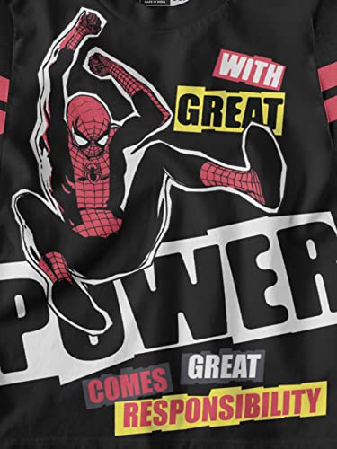 Image of BONKIDS BONKIDSSpiderMan Full Sleeve Boys T-Shirt (BON9174 Black 2-3Y)