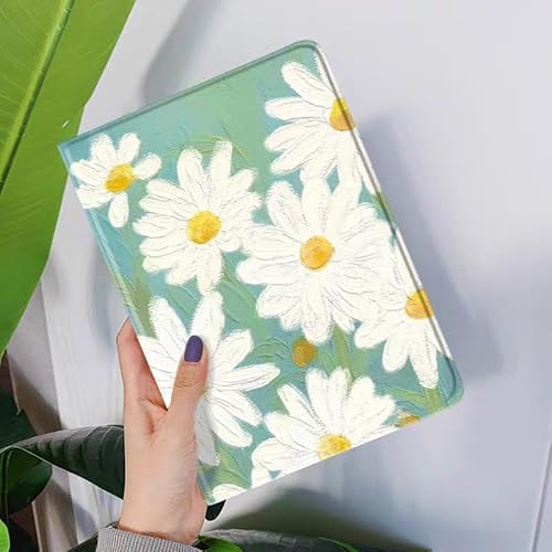 縦置き iPad7 iPad8 iPad9ケース 花柄 可愛いカバー ペンホルダー付き 360度回転式 iPad 第9世代 第8世代 第7世代 女性 人気 軽量 薄型 透明 10.2インチ 保護ケース かわいい オリジナル お洒落 ブック式 レディース 柄物 イラスト, A 花柄
