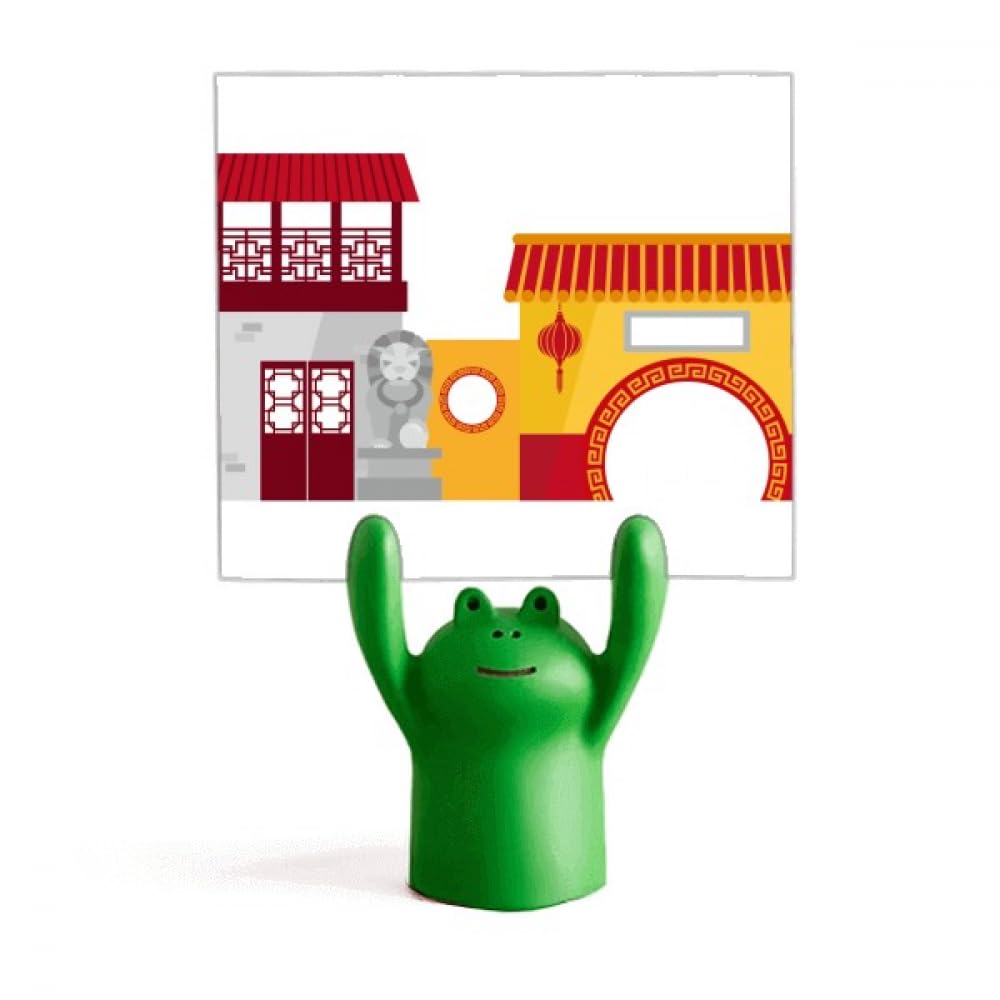 Porte-note grenouille motif chinois support mémo de bureau - 4