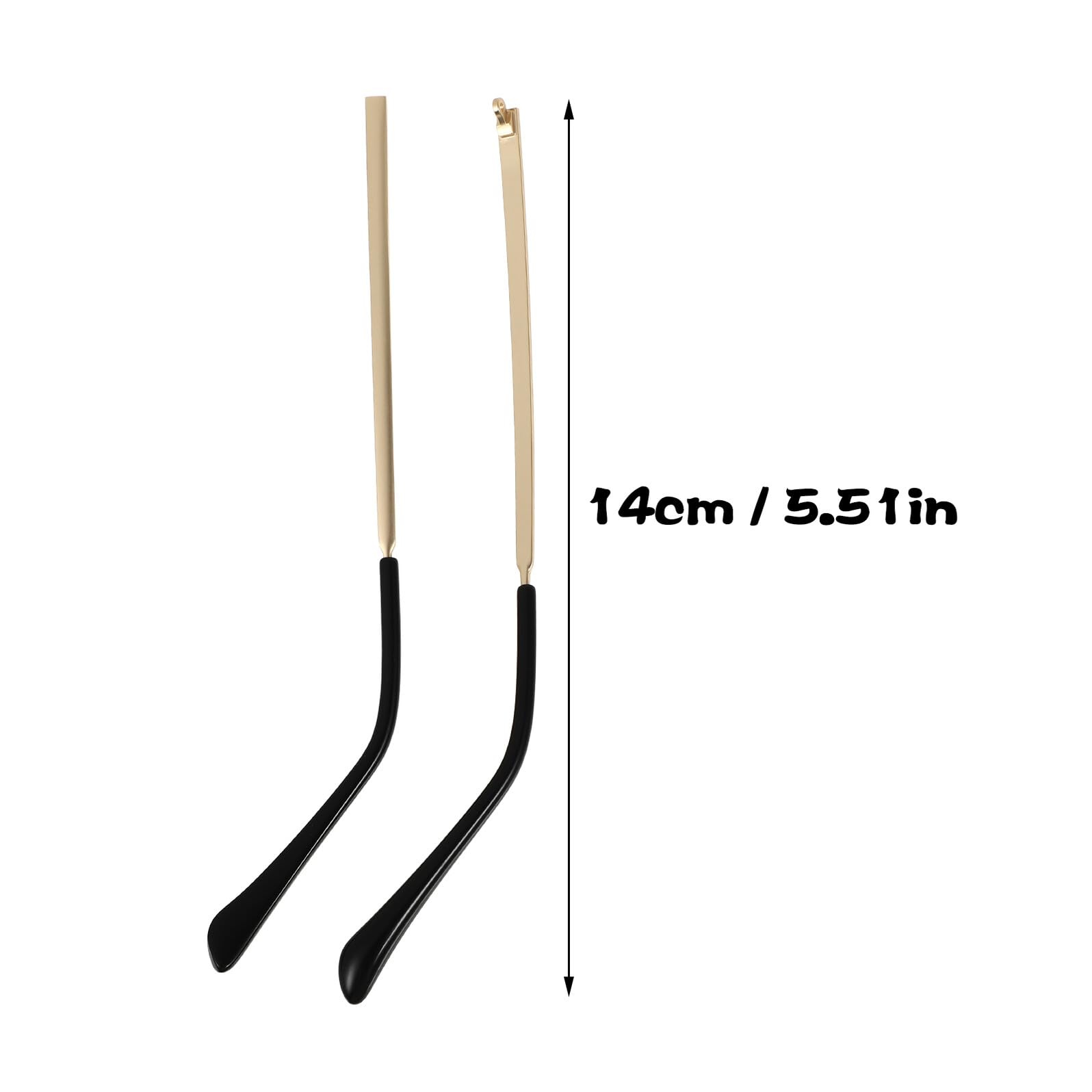 TEHAUX Patillas de Gafas Metálicas Resistentes y Ligeras Brazos con Bisagras para Recambio Cómodos y Duraderos para Uso Diario